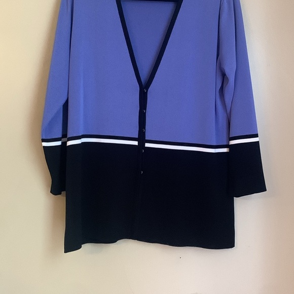 Exclusively Misook Woman Black Cardigan Vintage Classic size medium - Picture 4 of 7